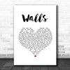The Lumineers Walls White Heart Song Lyric Print