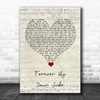 The Manhattans Forever By Your Side Script Heart Song Lyric Print