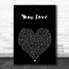 The Outfield Your Love Black Heart Song Lyric Print