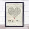 The Parlotones I'll Be There Script Heart Song Lyric Print