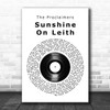 The Proclaimers Sunshine On Leith Vinyl Record Song Lyric Print