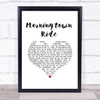 The Seekers Morningtown Ride White Heart Song Lyric Print