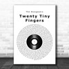 The Stargazers Twenty Tiny Fingers Vinyl Record Song Lyric Print