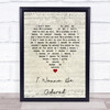 The Stone Roses I Wanna Be Adored Script Heart Song Lyric Print