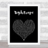 The Stone Roses Tightrope Black Heart Song Lyric Print