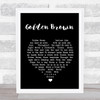 The Stranglers Golden Brown Black Heart Song Lyric Print