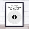 The Streets Has It Come to This Vinyl Record Song Lyric Print