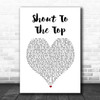 The Style Council Shout To The Top White Heart Song Lyric Print