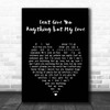 The Stylistics Can't Give You anything but My Love Black Heart Song Lyric Print