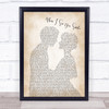 Bad English When I See You Smile Song Lyric Man Lady Bride Groom Wedding Music Wall Art Print