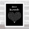 The Waifs Love Serenade Black Heart Song Lyric Print