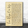 The Who Love, Reign O'er Me Rustic Script Song Lyric Print
