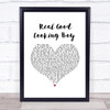 The Who Real Good Looking Boy White Heart Song Lyric Print