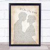 Bryan Adams Do I Have To Say The Words Song Lyric Man Lady Bride Groom Music Wall Art Print