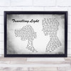 Tindersticks Travelling Light Man Lady Couple Grey Song Lyric Print