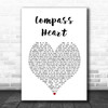 Toby Johnson Compass Heart White Heart Song Lyric Print