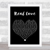 Tom Odell Real Love Black Heart Song Lyric Print