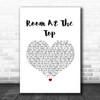 Tom Petty And The Heartbreakers Room At The Top White Heart Song Lyric Print