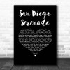 Tom Waits San Diego Serenade Black Heart Song Lyric Print