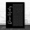 Tones And I Dance Monkey Black Script Song Lyric Print