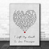 Tony Bennett I Left My Heart In San Francisco Grey Heart Song Lyric Print