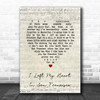 Tony Bennett I Left My Heart In San Francisco Script Heart Song Lyric Print