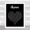 Tori Amos China Black Heart Song Lyric Print