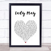 Tyler Childers Lady May White Heart Song Lyric Print