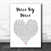 Tyler Ward Piece By Piece White Heart Song Lyric Print