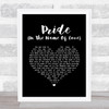 U2 Pride (In The Name Of Love) Black Heart Song Lyric Print