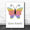 Val Doonican Elusive Butterfly Rainbow Butterfly Song Lyric Print