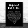 Van Halen Why Can't This Be Love Black Heart Song Lyric Print