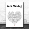 Volbeat Lola Montez White Heart Song Lyric Print