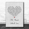 We Are Messengers I'll Think About You Grey Heart Song Lyric Print