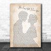 How Long Will I Love You Ellie Goulding Song Lyric Man Lady Wedding Music Wall Art Print