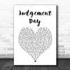 Whitesnake Judgement Day White Heart Song Lyric Print