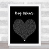 Why Don't We BIG PLANS Black Heart Song Lyric Print