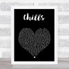 Why Dont We Chills Black Heart Song Lyric Print