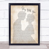 John Legend Stay With You Man Lady Bride Groom Wedding Song Lyric Music Wall Art Print