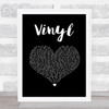 William Michael Morgan Vinyl Black Heart Song Lyric Print