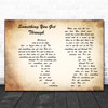 Willie Nelson & Buddy Cannon Something You Get Through Man Lady Couple Song Lyric Print