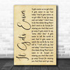 Willie Nelson It Gets Easier Rustic Script Song Lyric Print