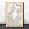 Lionel Richie & Diana Ross Endless Love Man Lady Bride Groom Song Lyric Music Wall Art Print