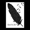 Dave Fenley Stuck On You Black & White Feather & Birds Song Lyric Music Art Print Dave Fenley Stuck On You Black & White Feather & Birds Song Lyric Music Art Print