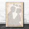 Michael Bolton From Now On Man Lady Bride Groom Wedding Song Lyric Music Wall Art Print