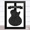 Smokey Robinson & The Miracles The Tears Of A Clown Black & White Guitar Song Lyric Music Art Print