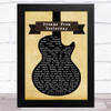 Mac DeMarco Dreams From Yesterday Black Guitar Song Lyric Music Art Print