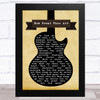 Elvis Presley How Great Thou Art Black Guitar Song Lyric Music Art Print