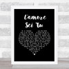 Katherine Jenkins L'amore Sei Tu (I Will Always Love You) Black Heart Song Lyric Music Art Print