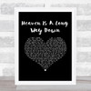Danny Worsnop Heaven Is A Long Way Down Black Heart Song Lyric Music Art Print
